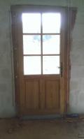 porte entrée isolante à petit bois